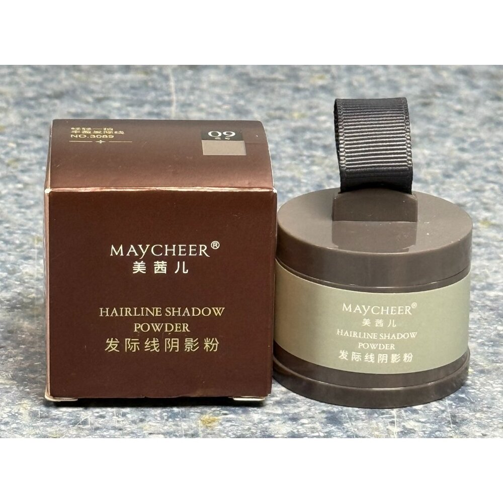 Maycheer Hairline Powder Root Touch Up Powder GRAY #09 NEW IN BOX